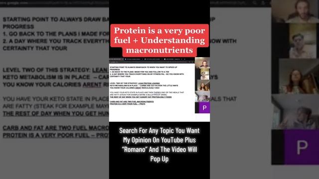 Protein is a very poor fuel + understanding macronutrients смотреть онлайн