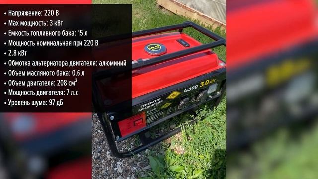 Бензиновый генератор DDE G300