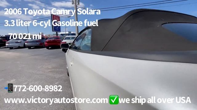 2006 Toyota Camry Solara Conv V6 3.3 Liter 70,021mi for sale in Stuart, FL 772-600-8982 смотреть онлайн