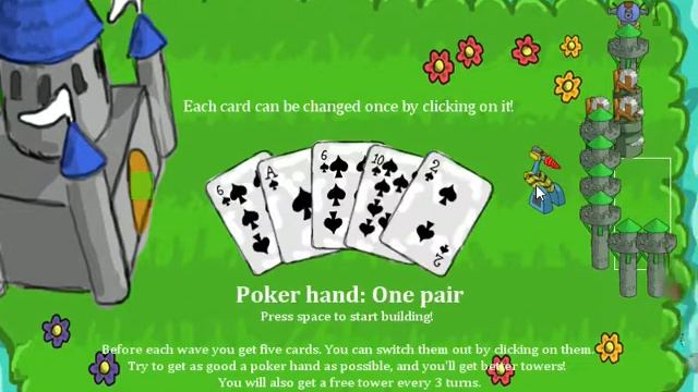 Poker Defence by Lolligirl & TheSnidr, from GMC Jam 15 (game overview) смотреть онлайн