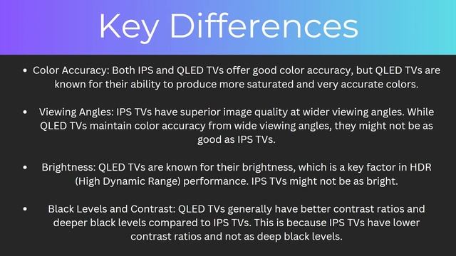 IPS Vs QLED: Whats The Difference & Which Is Better? (2024)