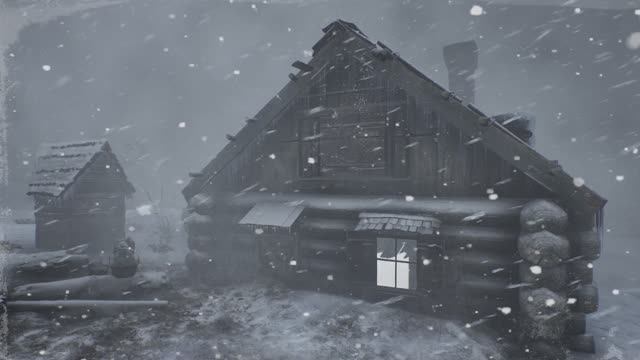 Звуки сильной метели и завывающего ветра убаюкивают. Атмосфера снежной бури. Воющий ветер смотреть онлайн