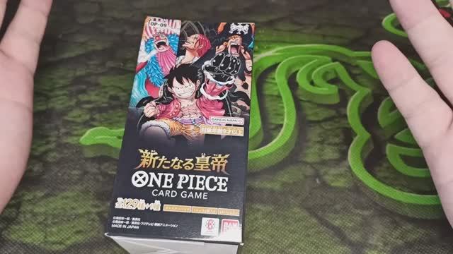 Ван Пис распаковка. Op-9 (CARD GAME). Официальный японский бокс