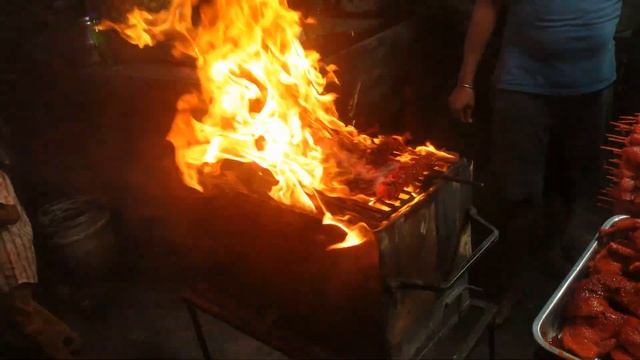 chicken leg piece. Chicken Seekh Kebab.Tandoori Chicken Kebab. Restaurant Style.Food Market##### смотреть онлайн