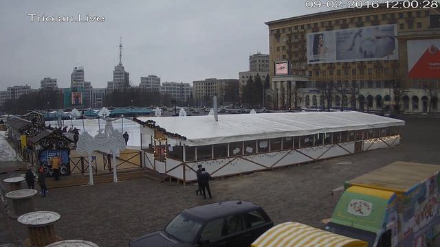Triolan.Live - Харьков, площадь Свободы (09-02-2016) смотреть онлайн