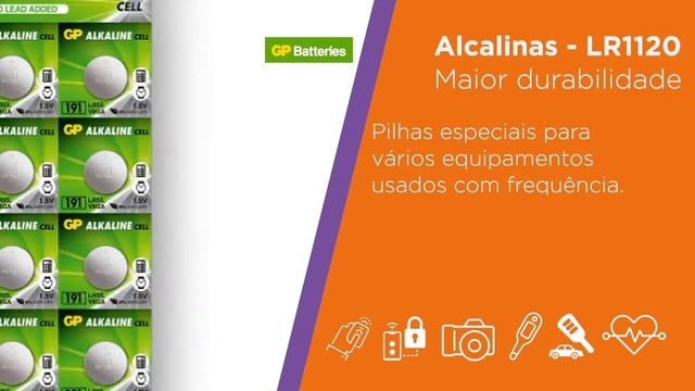 GP LR41 LR44 LR1120 LR1130 alcalinas смотреть онлайн