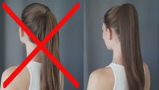 Как сделать высокий хвост как у Барби? смотреть онлайн