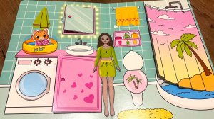 Кукольный домик / бумажные куклы / книжка домик / куклы из бумаги