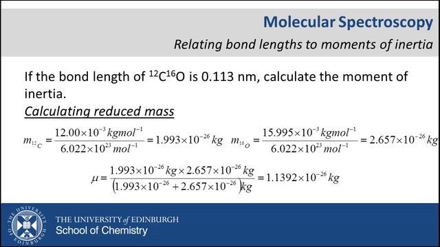 Relating bond lengths and moment of inertia смотреть онлайн