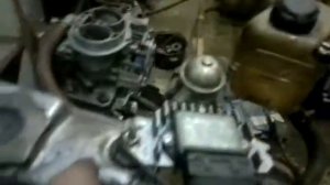 Движок от Оки  на стенде