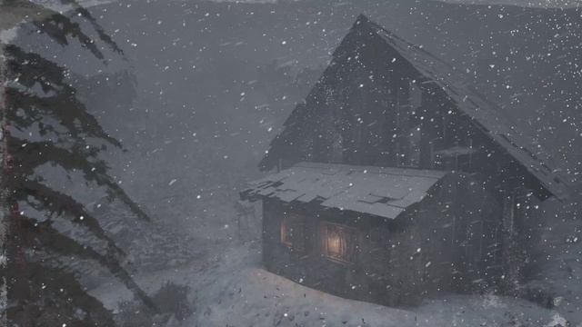5 HOURS of WIND SOUNDS for SLEEP - Howling Snowstorm Blizzard смотреть онлайн