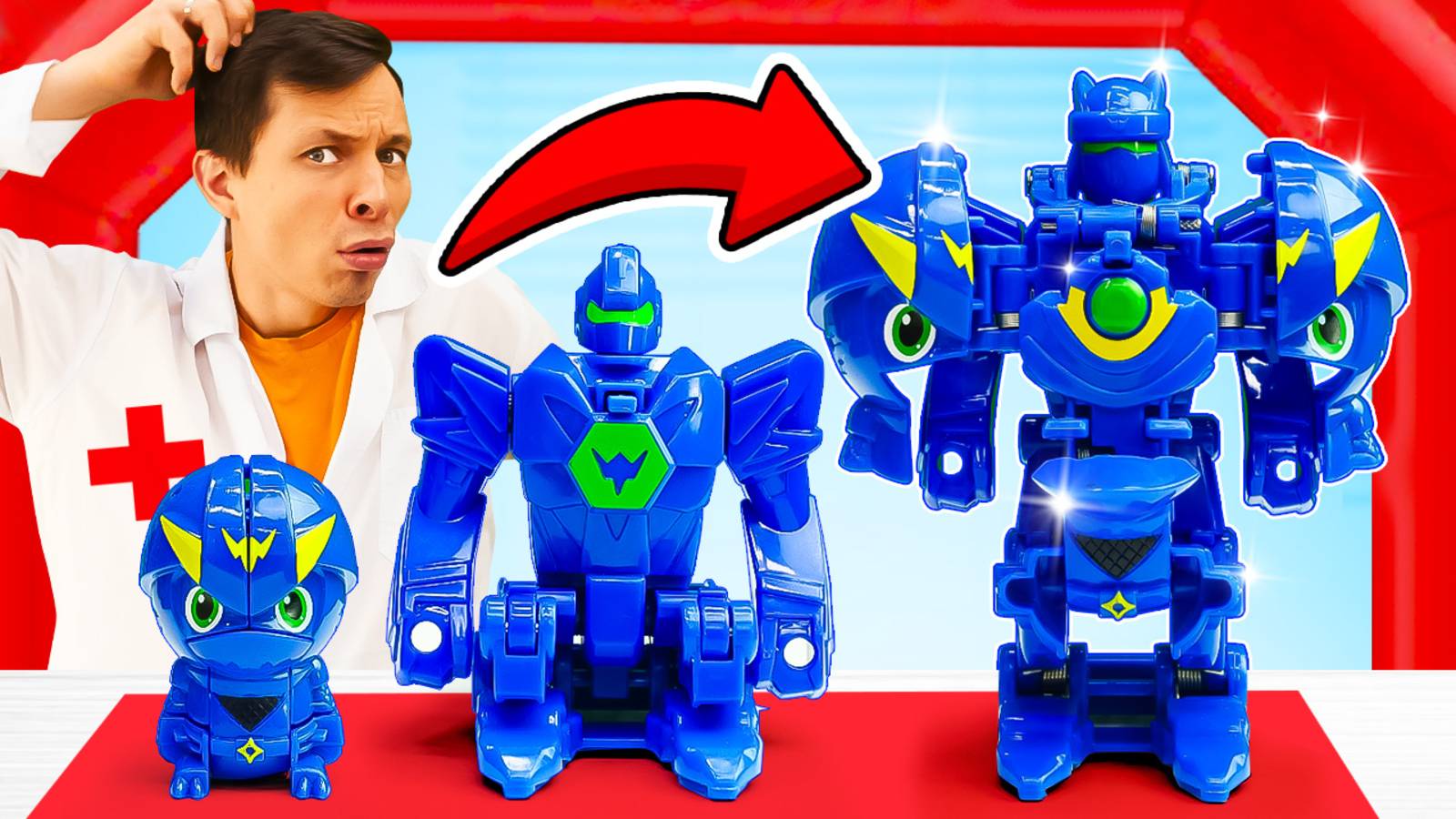 Роботы трансформеры Стальные стражи заболели!🤖🩺Видео для мальчиков про игрушки смотреть онлайн