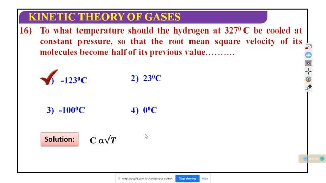 M07|| KTG|| kinetic theory of gases|| NUMERICALS OF KINETICS THEORY OF GASES смотреть онлайн