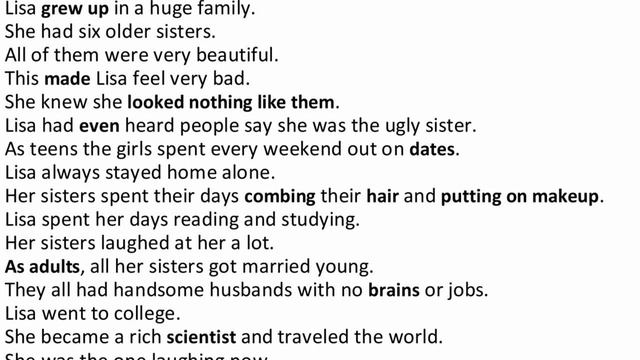 English Level A2 | Short stories | 4. THE UGLY SISTER смотреть онлайн