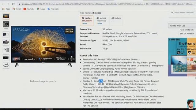 Best Smart TV under 15000 | Top 5 32inch smart TV in tamil смотреть онлайн