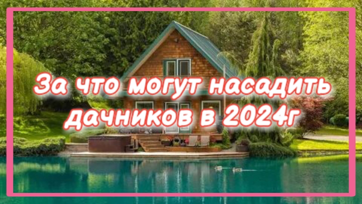 Новые штрафы для дачников с 2024г. смотреть онлайн