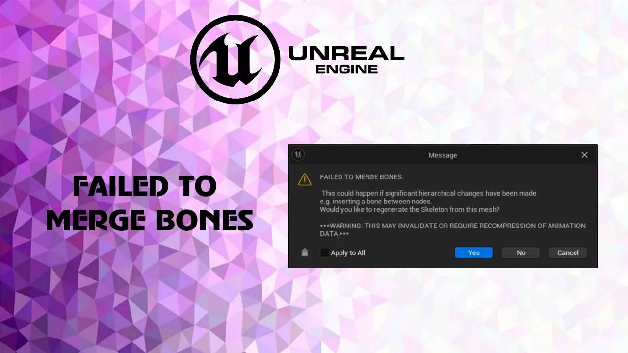 UE5 reimport из Blender. Убираем ошибку FAILED TO MERGE BONES смотреть онлайн