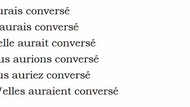 Изучение французского языка = Спряжение глаголов = Converser смотреть онлайн