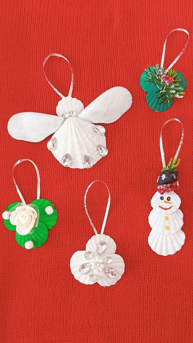 Елочные игрушки из ракушек смотреть онлайн