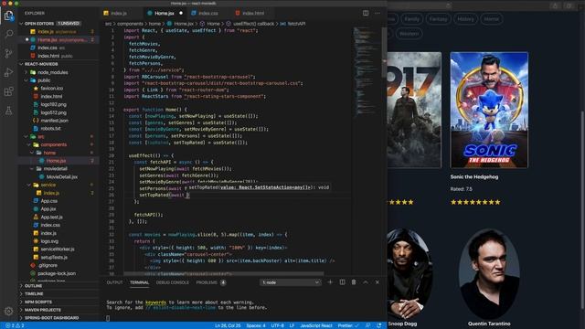 База данных фильмов на React с нуля смотреть онлайн