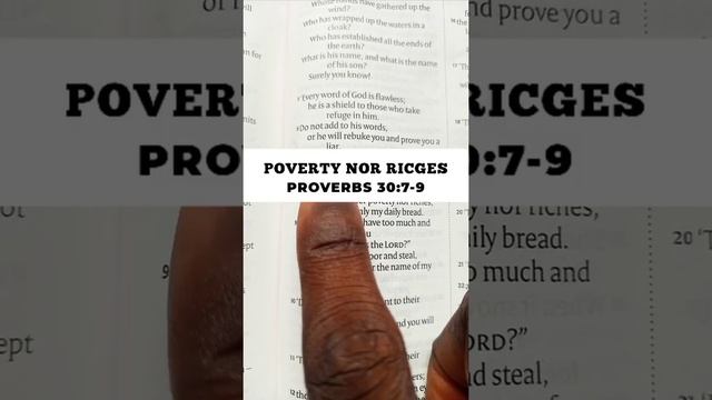 POVERTY NOR RICHES - PROVERBS 30:7-9 #dailyscripturereading #scripture #poverty #riches #richest смотреть онлайн