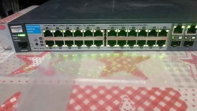 Загрузка (инициализация) коммутатора, управляемого HP ProCurve Switch 2510-24 J9019B смотреть онлайн