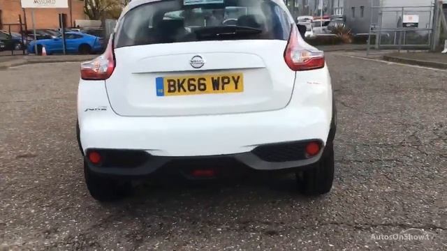 BK66WPY NISSAN JUKE VISIA WHITE 2016, MC Glyn Hopkin Chelmsford Nissan смотреть онлайн