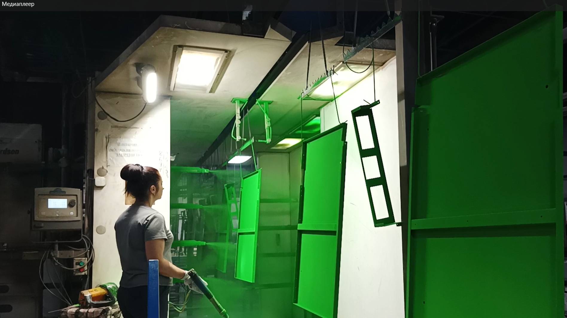 Покраска методом электростатического напыления. Powder Coating Method.