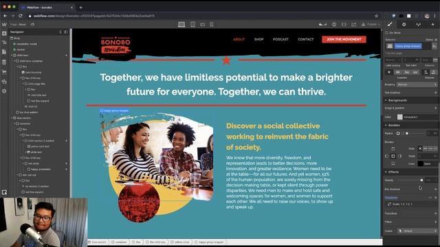 From static mock to live website - Full process with Webflow (Part 4) смотреть онлайн