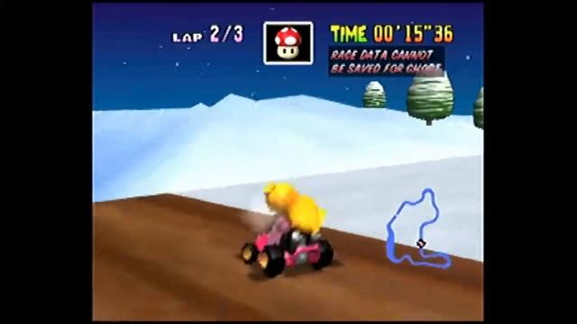 Frappe Snowland 3lap SC - 22.74 - Mario Kart 64 (NTSC) смотреть онлайн