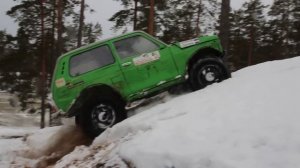 Niva snow wheeling