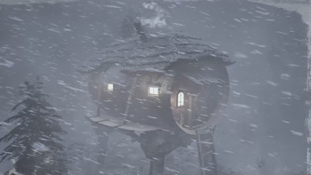 Звуки ХОЛОДНОЙ ВЬЮГИ поздней осенью. Звуки природы и начало зимы смотреть онлайн