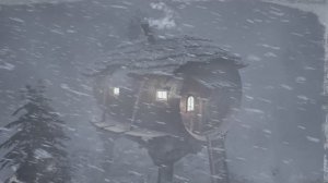 Звуки ХОЛОДНОЙ ВЬЮГИ поздней осенью. Звуки природы и начало зимы