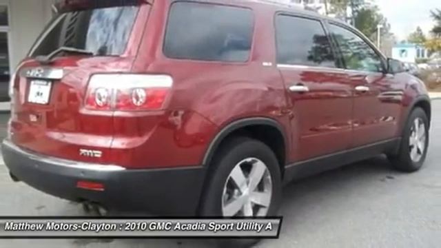 2010 GMC ACADIA Clayton, NC 11552 смотреть онлайн