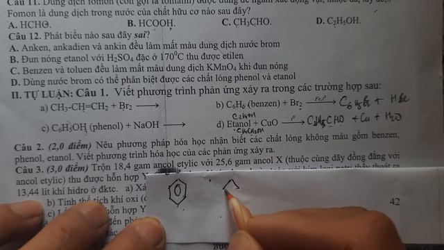 Giải đề Thi Hk2 Hóa 11 Thầy Trưởng Ngoại Trang