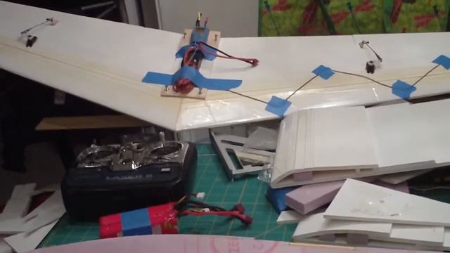 Part 4 Delta wing build with fuse смотреть онлайн