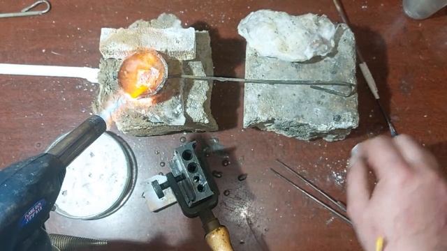 Сделаем Серебряный припой. Для пайки серебра горелкой. смотреть онлайн