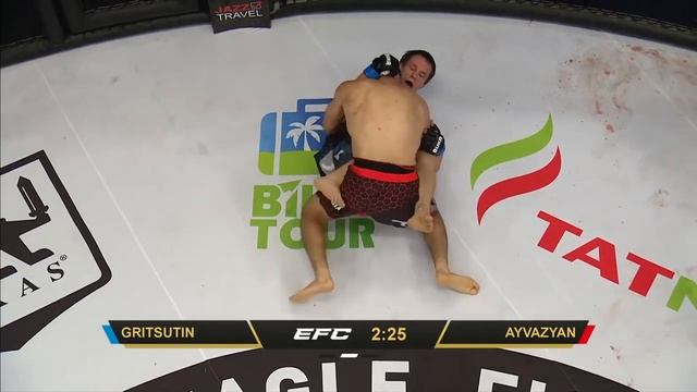 Жесткий поединок EFC 42 Жора Айвазян Валерий Грицутин смотреть онлайн