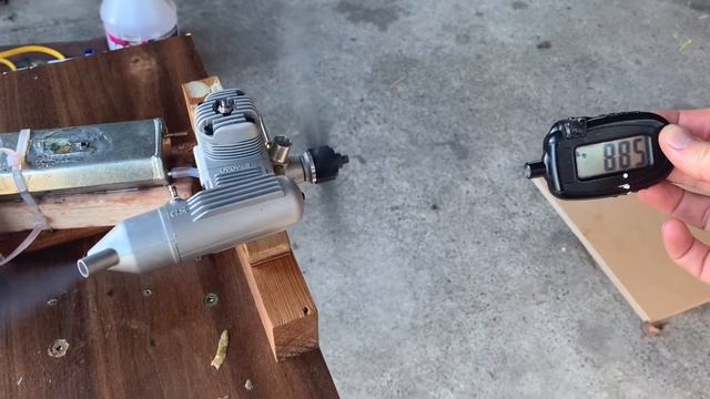 OS .46LA control line stunt engine test run смотреть онлайн