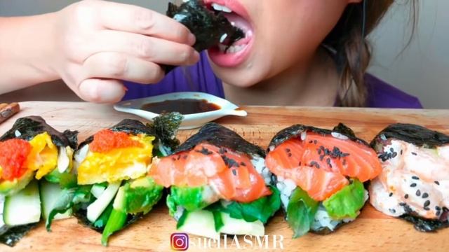 BEST *SUSHI HAND ROLLS* ASMR GOODNESS| COMPILATION |TEMPURA смотреть онлайн