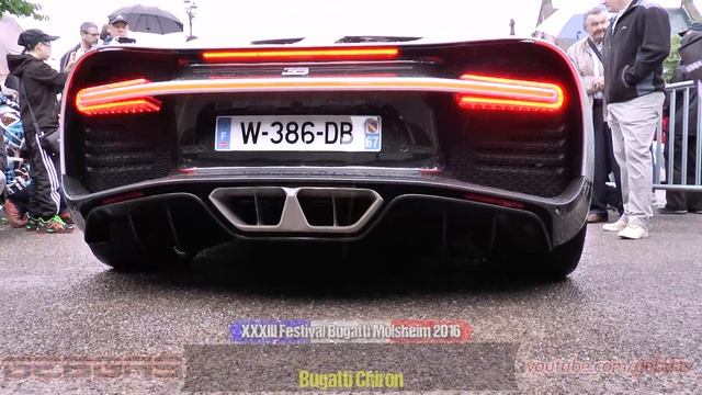 Bugatti Chiron - START SOUND REVS - Festival Bugatti - 2016 - Molsheim