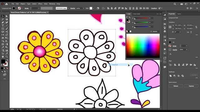 Make Custom Patterns From Hand Drawn Elements смотреть онлайн