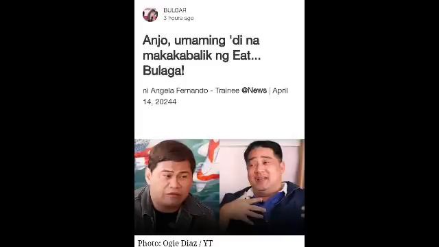 MAYAYANIG ANG KALABAN DITO! MAY NAGBABALIK SA EAT BULAGA! BOSS JOEY BINATI SI ANJO SA EAT BULAGA! смотреть онлайн
