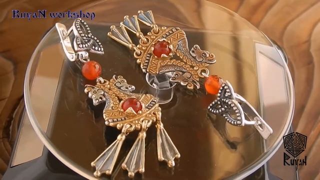 Серьги "Солнечные Кони". Earrings "Solar Horses" смотреть онлайн