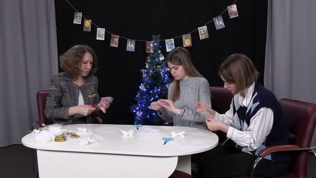 Делаем ангелочка: мастер-класс по изготовлению Рождественского подарка смотреть онлайн
