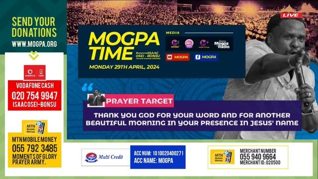 ALTARS || MOGPA TIME With REV. O B || 29 - 04 - 2024