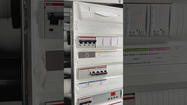Трехфазный щит для частного дома на оборудовании ABB смотреть онлайн