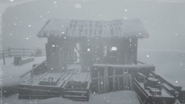 СНЕЖНАЯ буря в горной деревне из-за 5 -часового сна. Завывающий ветер и метель. Нарушения сна смотреть онлайн