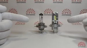 Новинка 2025! LED лампы H4, две тепловые трубки, 80Вт