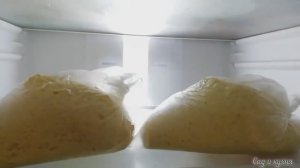 Тесто для пирожков за 5 минут в пакете, в холодильнике.